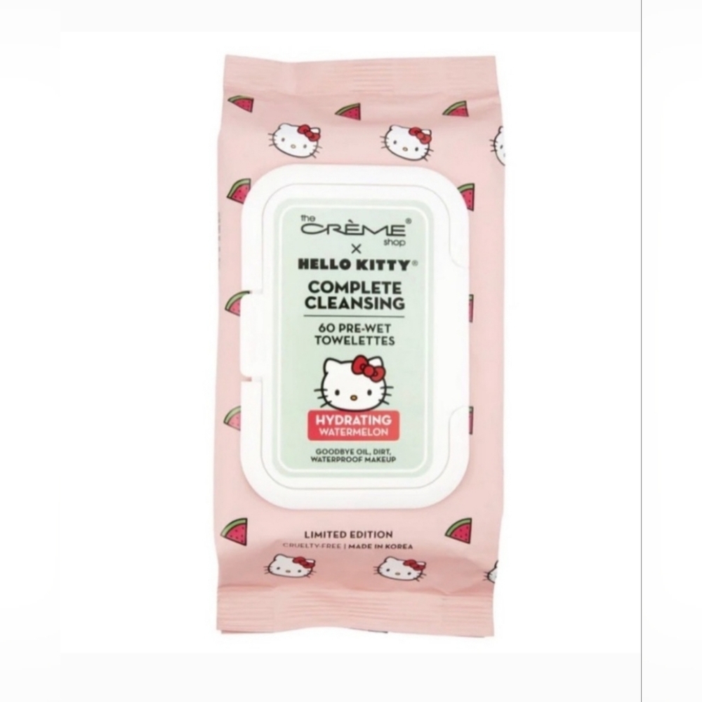 The Crème Shop X Hello Kitty Complete Cleansing Hydrayting Watermelon Towelettes